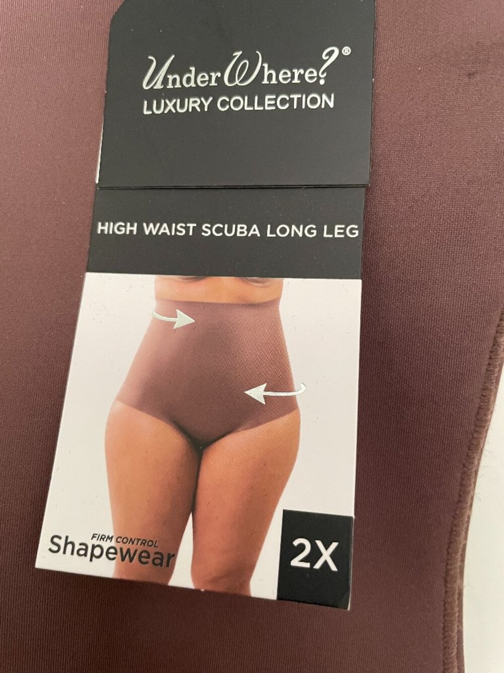 UnderWhere? Luxury Collection High Waist Scuba Long Leg Shapewear-NWT